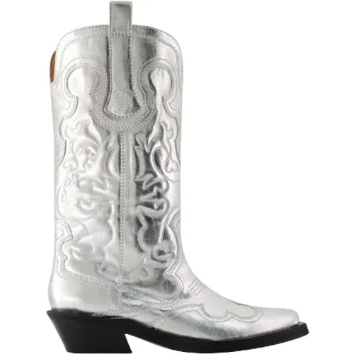 Leather boots , female, Sizes: 6 UK - Ganni - Modalova