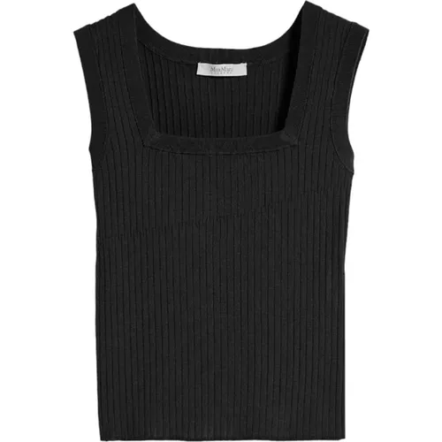 Schwarze Pullover - Easywear Kollektion , Damen, Größe: L - Max Mara - Modalova
