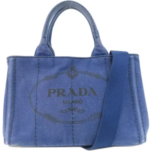 Pre-owned Canvas handbags , female, Sizes: ONE SIZE - Prada Vintage - Modalova