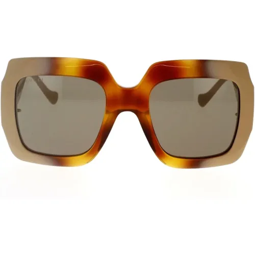 Chain Sonnenbrille mit Gg1022S 003 , Damen, Größe: 54 MM - Gucci - Modalova