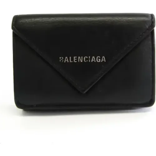 Pre-owned Leather Wallet , female, Sizes: ONE SIZE - Balenciaga Vintage - Modalova