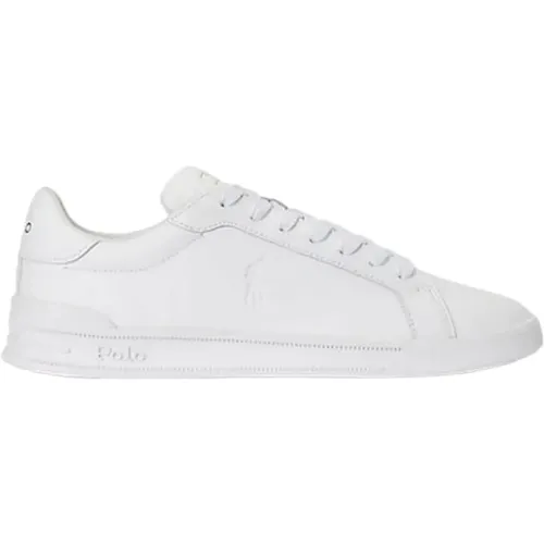 Leder Pony Logo Sneakers , Herren, Größe: 42 EU - Ralph Lauren - Modalova