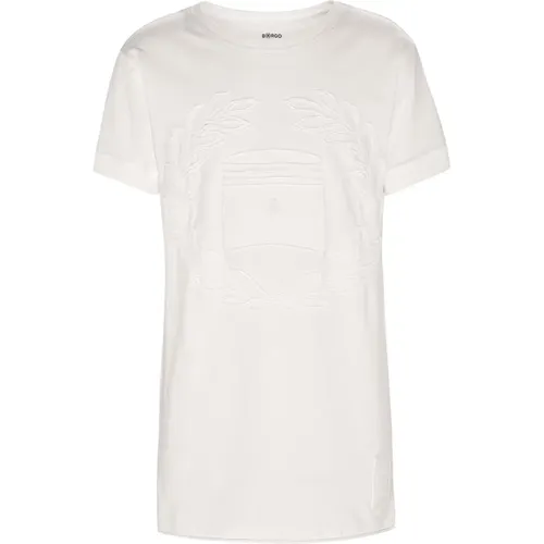 Vintage Alloro Bianco T-Shirt , Herren, Größe: L - Borgo - Modalova