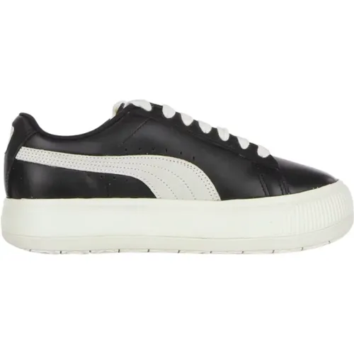 Schwarzer Wildleder Low-Top Sneaker - Puma - Modalova