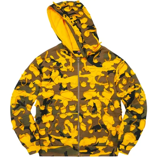 Limitierte Auflage Gelbe Camo Kapuzenpullover - Supreme - Modalova