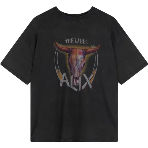 Knitted Bull T-Shirt , female, Sizes: L, S, M - Alix The Label - Modalova