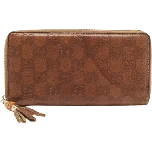 Pre-owned Leather wallets , female, Sizes: ONE SIZE - Gucci Vintage - Modalova