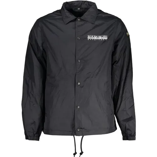 Waterproof Sports Jacket with Contrast Details and Logo. , male, Sizes: XS, S - Napapijri - Modalova