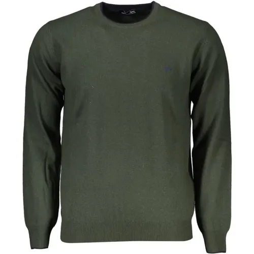 Grüner Designer Pullover mit Rundhalsausschnitt , Herren, Größe: L - Harmont & Blaine - Modalova