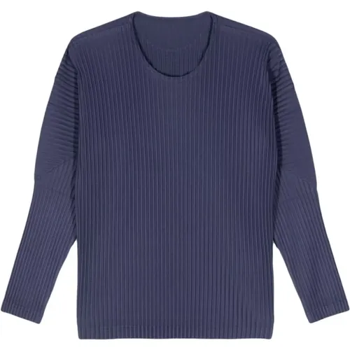 Plisse Sweaters , male, Sizes: M, L - Issey Miyake - Modalova