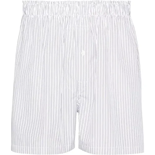 Blaue Shorts mit elastischem Bund , Herren, Größe: L - Maison Margiela - Modalova