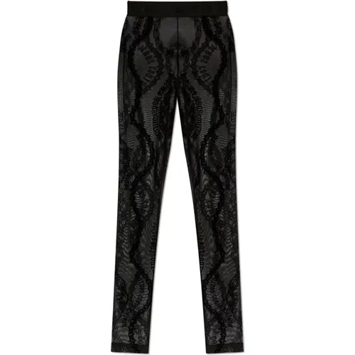 Leggings mit Logo , Damen, Größe: S - Versace Jeans Couture - Modalova