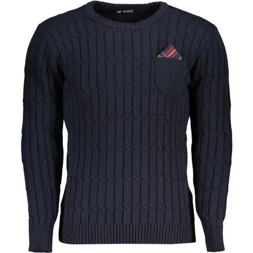 Twisted Crew Neck Sweater Blau , Herren, Größe: XL - U.S. Polo Assn. - Modalova