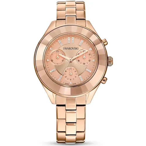 Lux Sport Roségoldene Uhr - Swarovski - Modalova