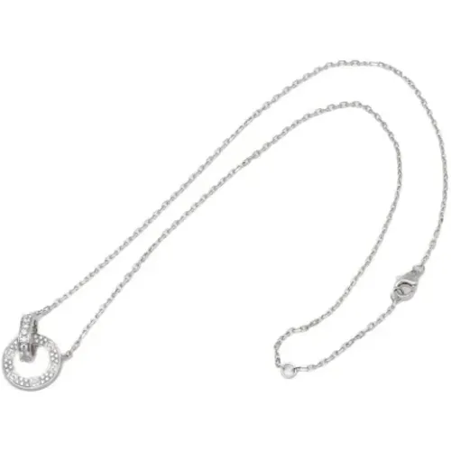 Pre-owned White Gold necklaces , female, Sizes: ONE SIZE - Cartier Vintage - Modalova