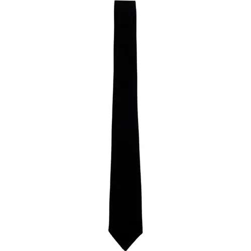 Elegante Schwarze Krawatten - Giorgio Armani - Modalova