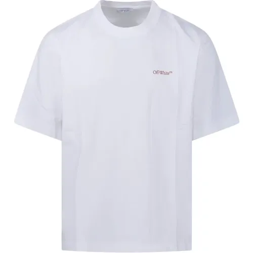Off , Scratch Arrow Skate S/S TEE T-Shirt , male, Sizes: S, L, XL, M - Off White - Modalova