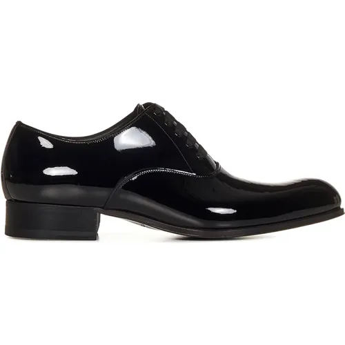 Schwarze flache Business-Schuhe für Herren - Tom Ford - Modalova