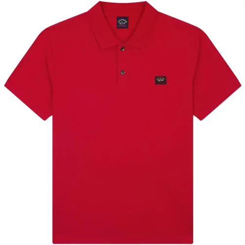 Cotton Polo Shirt in , male, Sizes: 3XL, 4XL, 5XL, L, M - PAUL & SHARK - Modalova