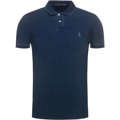 Klassisches Slim-Fit Polo-Shirt , Herren, Größe: XL - Ralph Lauren - Modalova