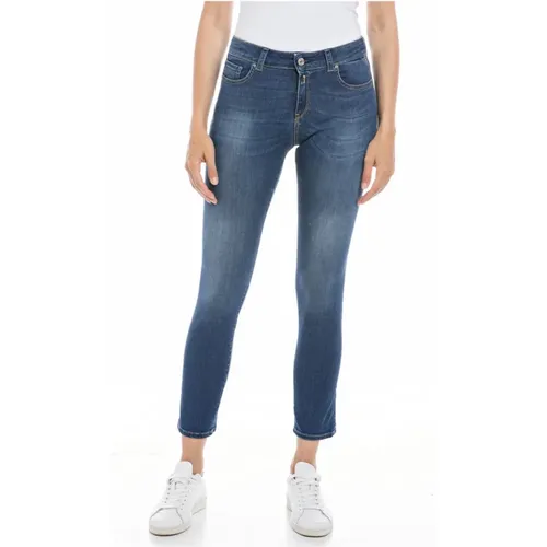 Indigoscuro Slim Fit Skinny Jeans , Damen, Größe: W31 L30 - Replay - Modalova