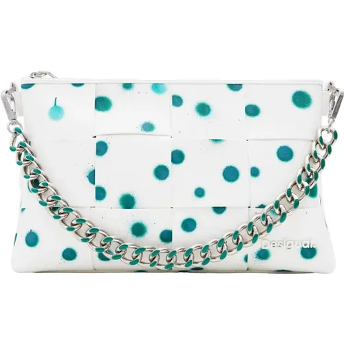 Polka Dot Zipper Bag , female, Sizes: ONE SIZE - Desigual - Modalova