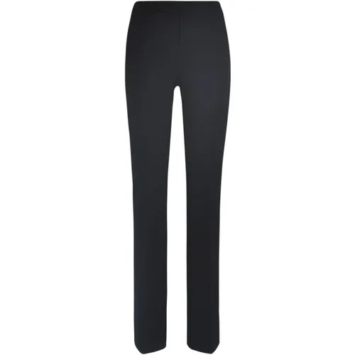 Elegante Schwarze Hose mit hoher Taille und leichtem Schlag , Damen, Größe: XL - pinko - Modalova