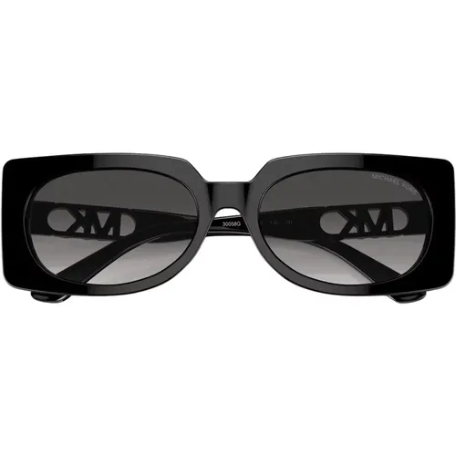 Trendy Rectangular Sunglasses Bordeaux , unisex, Sizes: 56 MM - Michael Kors - Modalova