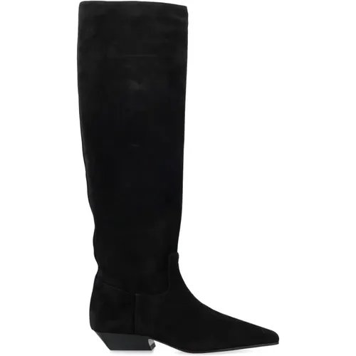 Schwarze Knie Stiefel Eleganter Stil - Khaite - Modalova