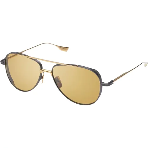 Black Iron Gold Sunglasses , unisex, Sizes: ONE SIZE - Dita - Modalova