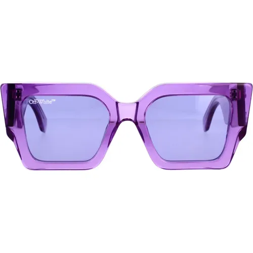 Sunglasses , unisex, Sizes: 55 MM - Off White - Modalova