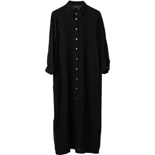 Shirt Dresses , female, Sizes: S - 120% lino - Modalova
