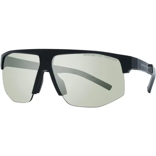 Schwarze Herren Sport Sonnenbrille Grüne Linse - Porsche Design - Modalova