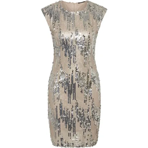 Silver Sequin Dress Tulsibbdemi Model , female, Sizes: XS, S, XL, M, L - Bruuns Bazaar - Modalova