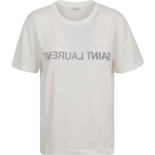 Rundhals T-Shirts und Polos - Saint Laurent - Modalova