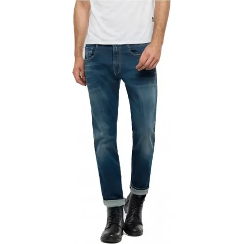 Men`s Slim-Fit Hyperflex Jeans , male, Sizes: W29 - Replay - Modalova