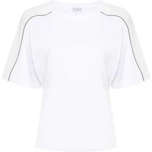 T-shirt , female, Sizes: S, L - BRUNELLO CUCINELLI - Modalova