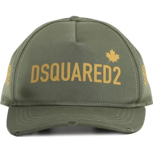 Elegant Logo Cap - Chlorophylle , male, Sizes: ONE SIZE - Dsquared2 - Modalova