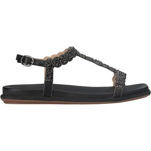 Sparkling flat sandal , female, Sizes: 3 UK, 4 UK, 8 UK - Alma en Pena - Modalova