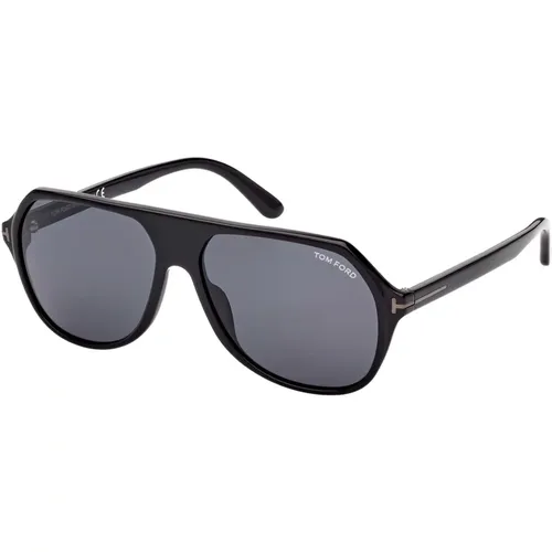 Hayes Sunglasses in Shiny /Grey , male, Sizes: 59 MM - Tom Ford - Modalova