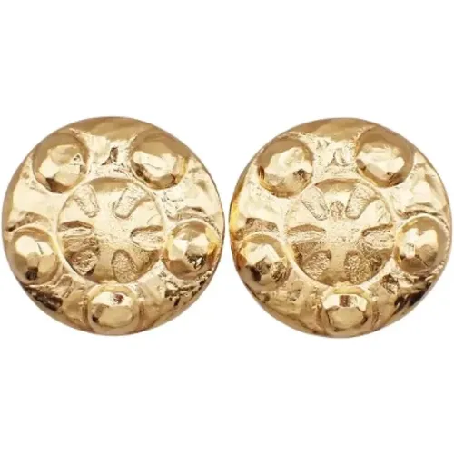 Pre-owned Metal earrings , female, Sizes: ONE SIZE - Chanel Vintage - Modalova