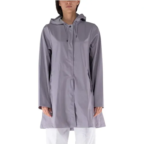 A-Line Jacket , female, Sizes: M, S, L - Rains - Modalova