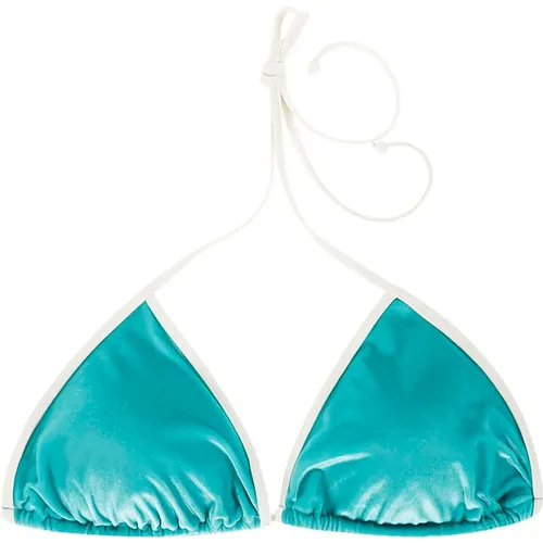 Laminated Triangle Cup String Bikini Top , female, Sizes: L, S - MC2 Saint Barth - Modalova