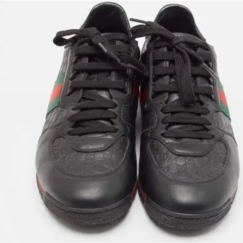 Pre-owned Leather sneakers , male, Sizes: 7 UK - Gucci Vintage - Modalova