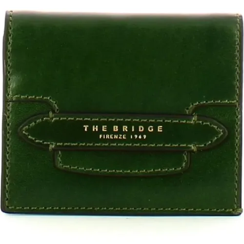 Wallet with Gold Logo , female, Sizes: ONE SIZE - The Bridge - Modalova