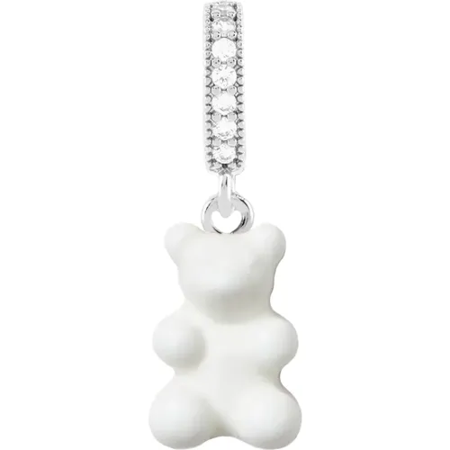 Nostalgia Bear Pendant With Pave Connector , female, Sizes: ONE SIZE - Crystal Haze - Modalova