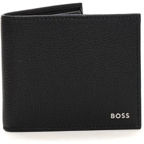 Leather Wallet and Keyring Set , male, Sizes: ONE SIZE - Boss - Modalova