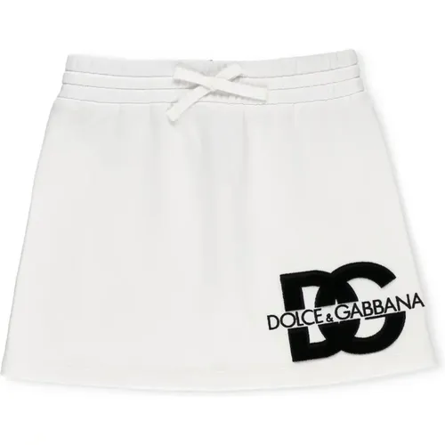 Weißer Baumwollrock für Mädchen - Dolce & Gabbana - Modalova