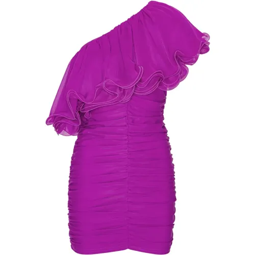 Asymmetric Chiffon Dress , female, Sizes: S, XS, M, L - Rotate Birger Christensen - Modalova