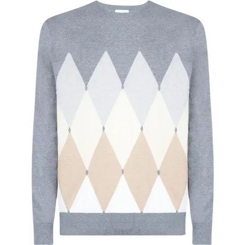 Diamond R Neck Cotton Cashmere Sweater , male, Sizes: 2XL - Ballantyne - Modalova